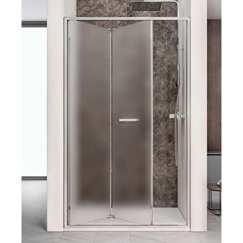 Nisdeur Lacus Ponza Evo Vouwdeur 95x200 Cm Mat Glas Chroom, Doe-het-zelf en Verbouw, Sanitair, Douche, Nieuw, Chroom, Ophalen of Verzenden