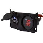 Talamex Paneel Wave met Dubbel USB stopcontact en Volt / Am, Ophalen of Verzenden, Nieuw