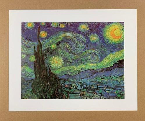 Vincent van Gogh (after) - Starry Night 1889 - Artprint - 40, Antiek en Kunst, Kunst | Tekeningen en Foto's