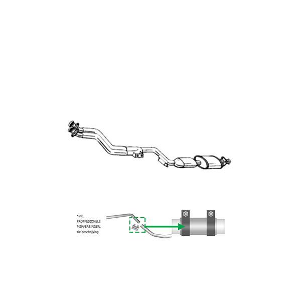 Katalysator voor Mercedes C180 / W202 / C180 / T202 / C200 /, Auto-onderdelen, Uitlaatsystemen, Verzenden