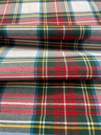 Exclusieve Schotse tartanstof, geverfd in garen,