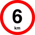 Snelheidssticker Nederland 240 mm - 6 km, Verzenden