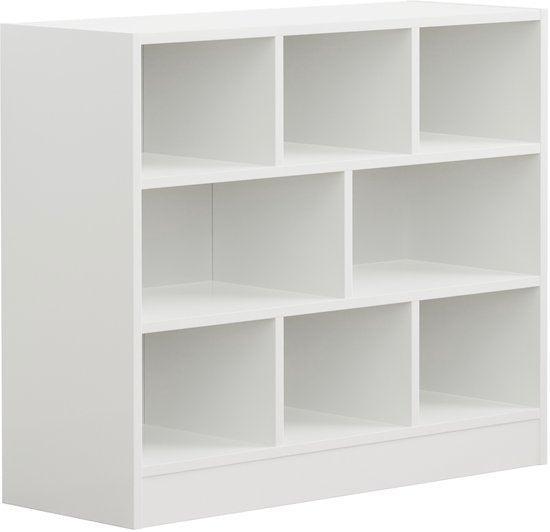 2dekans | VDD – Vakkenkast – Wandkast – Vakkenkast Wit –, Huis en Inrichting, Kasten | Boekenkasten, Zo goed als nieuw, Ophalen of Verzenden