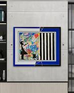 Stéphanie Godann - Banksy Graphic Deep Blue Fusion