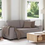 vidaXL 2-zitsbank Taupe 140 cm Stof, Huis en Inrichting, Verzenden, Nieuw, Tweepersoons, Stof