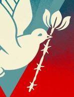 Shepard Fairey (OBEY) (1970) - Barb Wire Dove Gradient