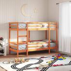 vidaXL Stapelbed massief grenenhout wasbruin 75x190 cm, Verzenden, Nieuw, Bruin, Hout