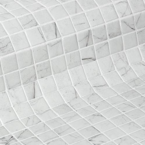 Mozaiek Ezarri Zen Carrara 2,5x2,5 cm (Prijs per 2,00 M2), Doe-het-zelf en Verbouw, Sanitair, Ophalen of Verzenden