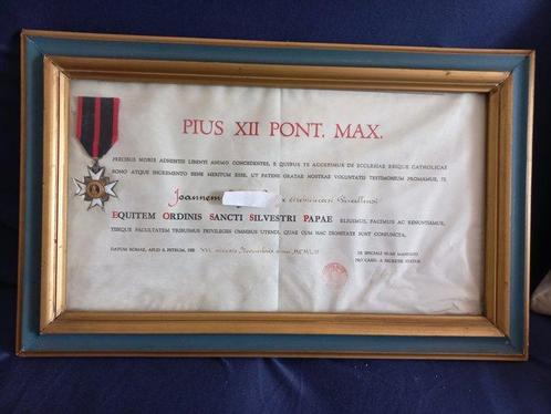 Papier, Medaille van de Orde van San Silvestro, Antiek en Kunst, Kunst | Niet-Westerse kunst