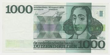 1000 gulden 1972 Spinoza bankbiljet beschikbaar voor biedingen