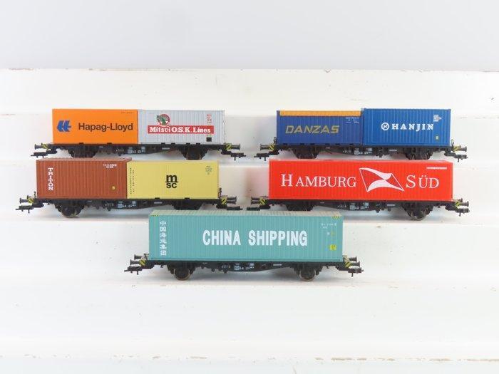 Fleischmann H0 - 5239K - Modeltrein goederenwagon (5) - 5x, Hobby en Vrije tijd, Modeltreinen | H0