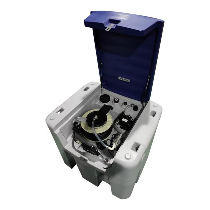 Infrastore 980 liter mobiele Dieseltank met 10m slanghaspel, Zakelijke goederen, Machines en Bouw | Kranen en Graafmachines, Verzenden