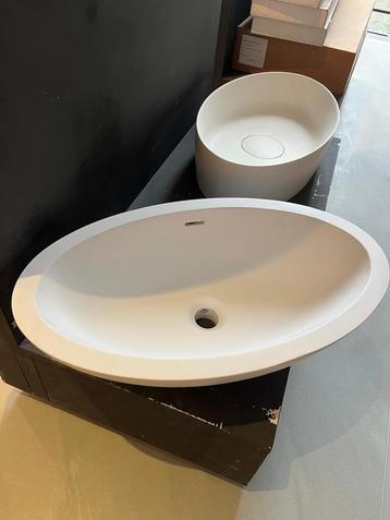 Waskom wit ovaal 60x35x17 cm – modern & strak design beschikbaar voor biedingen