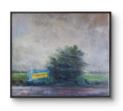 Cristina Paolini - Tutto scorre (Pubblicità), Antiek en Kunst, Kunst | Schilderijen | Modern