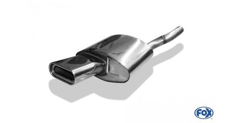 FOX VW Passat 3C/ 3C CC einddemper Ø63.5mm - 160x80 type 53, Auto-onderdelen, Uitlaatsystemen, Nieuw, Verzenden