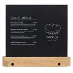 Tafelkrijtbordje OACK Mid Century Large Eiken, Nieuw in verpakking