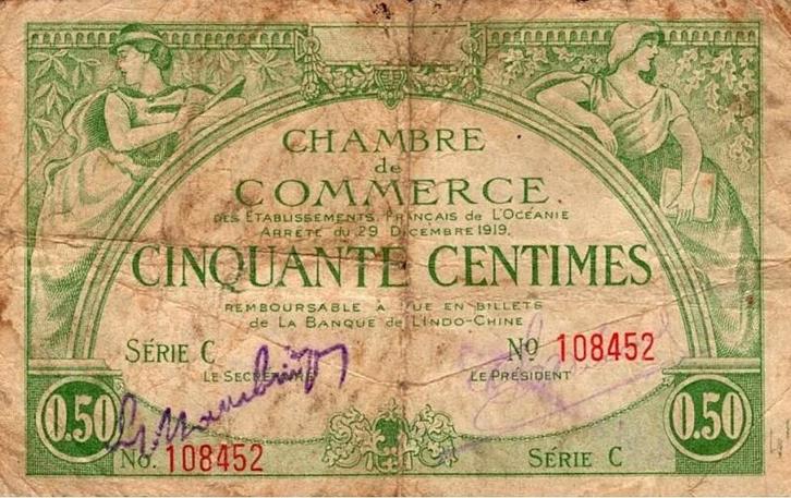 Établissements français d’océanie Franzoesische Einrich, Postzegels en Munten, Munten | Nederland, Verzenden