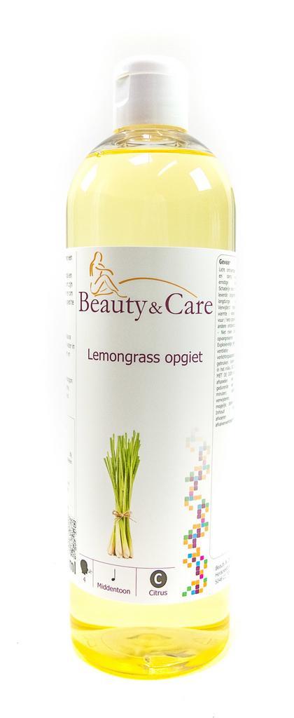 Beauty & Care Lemongrass opgiet 500 ml.  new, Sport en Fitness, Sauna, Fins of Traditioneel, Toebehoren, Nieuw, Ophalen of Verzenden