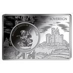 Tsjaad. 1 oz 1000 CFA Chad Sovereign Silver Coin-bar Set, Postzegels en Munten