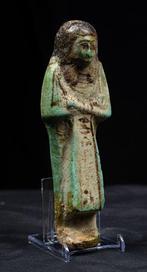 Oud-Egyptisch Faience Ushebti. Nieuwe Koninkrijk,