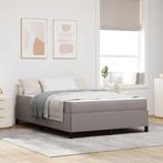vidaXL Boxspring bed Taupe en Zwart 140 x 200 cm, Verzenden, Nieuw, Stof