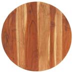 vidaXL Tafelblad rond 15-16 mm 80 cm massief acaciahout, Huis en Inrichting, Tafels | Eettafels, Verzenden, Nieuw