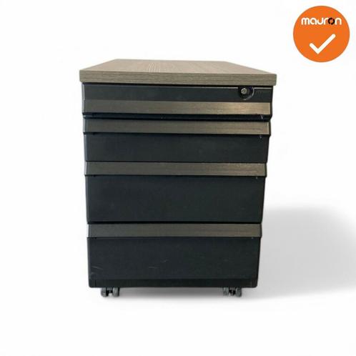 Ladeblok - 57x42x76cm - Zwart - 4 lades - kunststof front..., Zakelijke goederen, Kantoor en Winkelinrichting | Kantoormeubilair en Inrichting