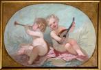 Franse school (XIX) - Putti musici, Antiek en Kunst