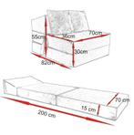 Campingmatras Roze | 200x70cm | Premium | OP=OP, Ophalen of Verzenden, Nieuw, 1-persoons