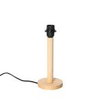 Landelijke tafellamp hout zonder kap - Mels, Huis en Inrichting, Lampen | Tafellampen, Nieuw, Overige materialen, Landelijk, Minder dan 50 cm