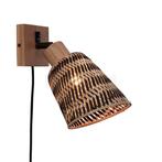 Good & Mojo Java Wandlamp, natuur - natuur/zwart, Huis en Inrichting, Lampen | Wandlampen, Verzenden, Nieuw