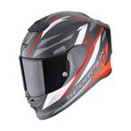 Scorpion EXO-R1 Evo Carbon Air Runner Zwart Wit Rood, Motoren, Kleding | Motorhelmen, Verzenden, Nieuw met kaartje, Overige merken
