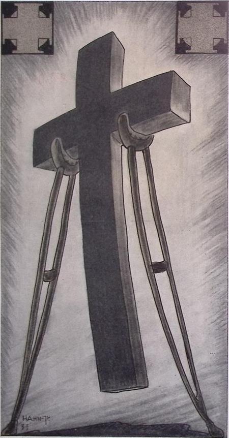 Het symbool van het ,,herboren Oostenrijk op spotprent, Antiek en Kunst, Kunst | Litho's en Zeefdrukken, Verzenden