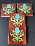 Jugendstil Tegel (4) - Manufactures Ceramique d’Hemixem -, Antiek en Kunst, Antiek | Glas en Kristal