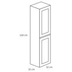 Badkamerkast Differnz Reno 160x35x32cm Eiken, Ophalen of Verzenden, Nieuw
