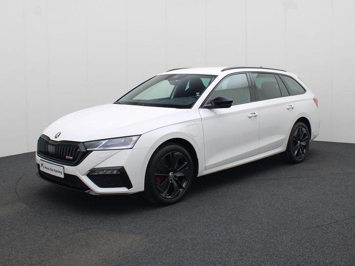 Zakelijke Lease |  Škoda Octavia Combi 1.4TSI 180kW/245PK RS, Auto's, Skoda, Lease, Zwart, Automaat, Stationwagon, Wit, A, Financial lease