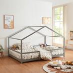 Kinderbed Treviolo met uitvalbeveiliging 120x200 cm grijs [e, Huis en Inrichting, Slaapkamer | Bedden, Verzenden, Nieuw