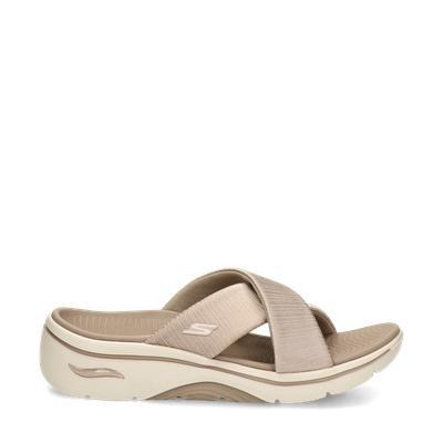 Skechers Arch Fit Go Walk slippers voor dames in het Bruin, Kleding | Dames, Schoenen, Slippers, Bruin, Nieuw, Verzenden