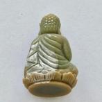 Oud-Birmaans Jade Boeddha Reizende Kralen Talisman - 42 mm, Antiek en Kunst