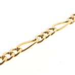 Gouden Figaro schakel ketting | 61 cm (heren ketting), Ophalen of Verzenden, Gebruikt, Overige kleuren, Goud