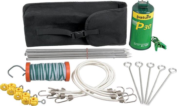 Paardrijderset met Patura P30 schrikdraadapparaat, Dieren en Toebehoren, Paarden en Pony's | Overige Paardenspullen, Nieuw, Ophalen of Verzenden