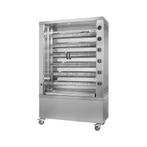 GGM Gastro | Kippengrill op gas - 35,3kW - met 6 spiesen |, Verzenden