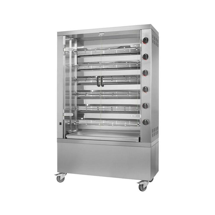 GGM Gastro | Kippengrill op gas - 35,3kW - met 6 spiesen |, Zakelijke goederen, Horeca | Overige, Verzenden