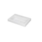 DOCK Wastafel in polystone van kwarts | 60 x 40 x 6, Verzenden, Nieuw, Wastafelkast