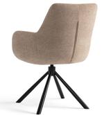 2dekans | Criks Design Eetkamerstoel Olivia Bruin – 53x66x87, Huis en Inrichting, Stoelen, Ophalen of Verzenden, Zo goed als nieuw