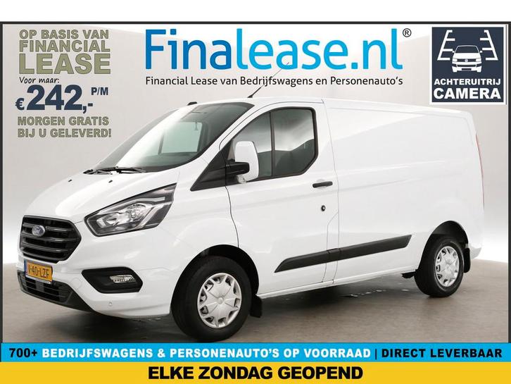 Ford Transit Custom 280 2.0 TDCI L1H1 Airco Cam PDC Trekhaak, Auto's, Bestelauto's, Lease, Handgeschakeld, Diesel, Ford, Wit, Verzenden