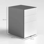 TRUUSK Rolcontainer, Mobiele Archiefkast Met 3 Lades, Afslui, Diversen, Verzenden, Nieuw