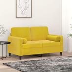 Gele Sierkussens 15x50 Fluwelen Look - Tweedekansje - 41%!, Huis en Inrichting, Woonaccessoires | Kussens, Ophalen of Verzenden