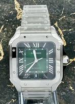 Cartier Santos - Green Dial - WSSA0062 -  New 2025, Overige merken, Staal, Staal, Polshorloge