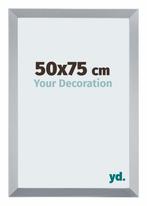 Fotolijst 50x75 cm - Zilver Glans - MDF - Catania, Verzenden, Nieuw